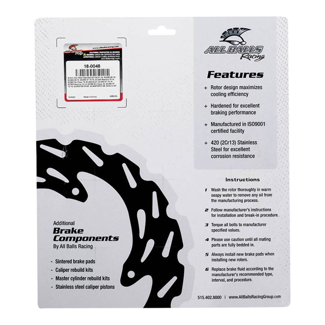 Brake Disc Rear 18-0048