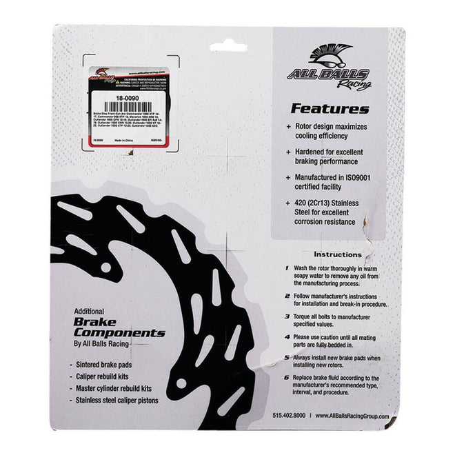Brake Disc Front / Rear 18-0090