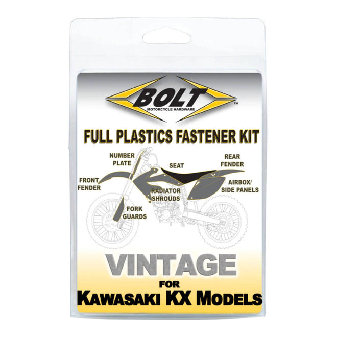 Bolt Plastics Fastener Kit Kawasaki KX450F 19- KX250F 21-
