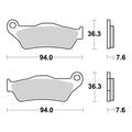 Brembo Upgrade Sinter Front Brake Pads 07BB04SX