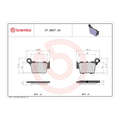 Brembo Upgrade Sinter Rear Brake Pads 07BB27SX