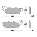 Brembo Prime Sinter Rear Brake Pads 07BB28SP