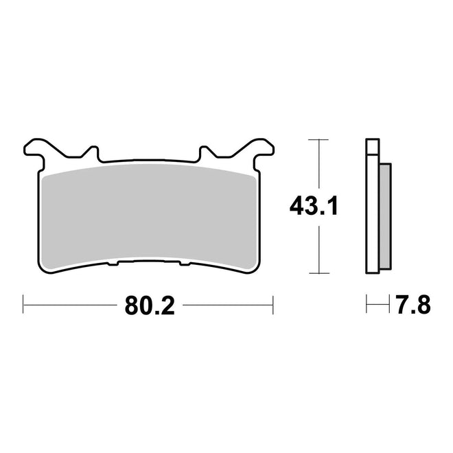 Brembo Upgrade Carbon Ceramic Front Brake Pads 07GR99RC