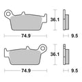 Brembo Upgrade Sinter Rear Brake Pads 07HO26SX