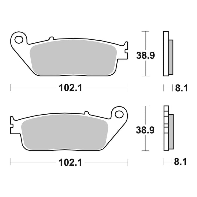 Brembo Prime Sinter Front Brake Pads 07HO30SA