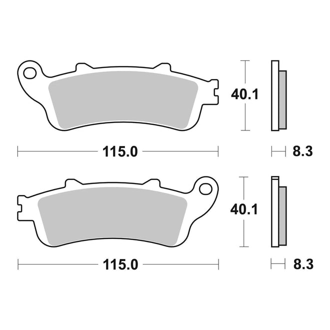 Brembo Prime Sinter Front Brake Pads 07HO42SA