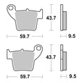 Brembo Upgrade Sinter Rear Brake Pads 07HO48SX
