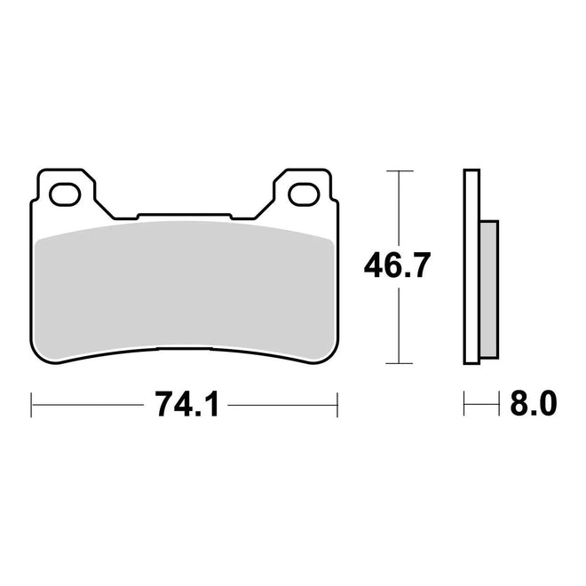 Brembo Prime Sinter Front Brake Pads 07HO50SA