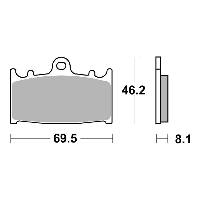 Brembo Prime Sinter Front Brake Pads 07KA13SA