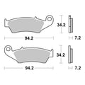 Brembo Upgrade Sinter Front Brake Pads 07KA17SX