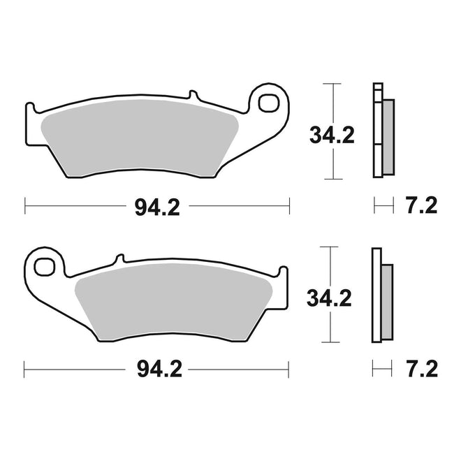 Brembo Upgrade Sinter Front Brake Pads 07KA17SX