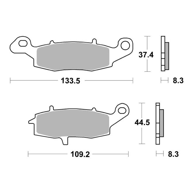 Brembo Prime Sinter Front Brake Pads 07KA18SA