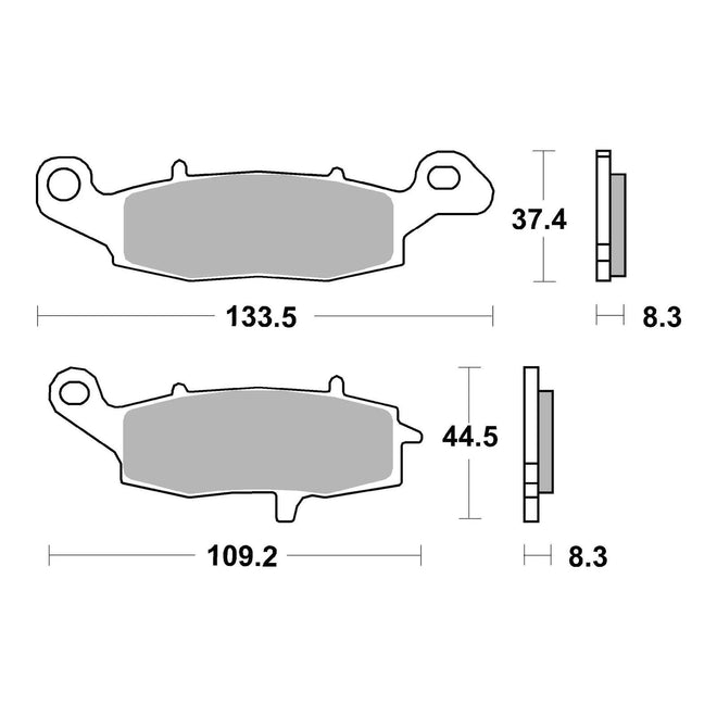 Brembo Prime Sinter Front Brake Pads 07KA19SA