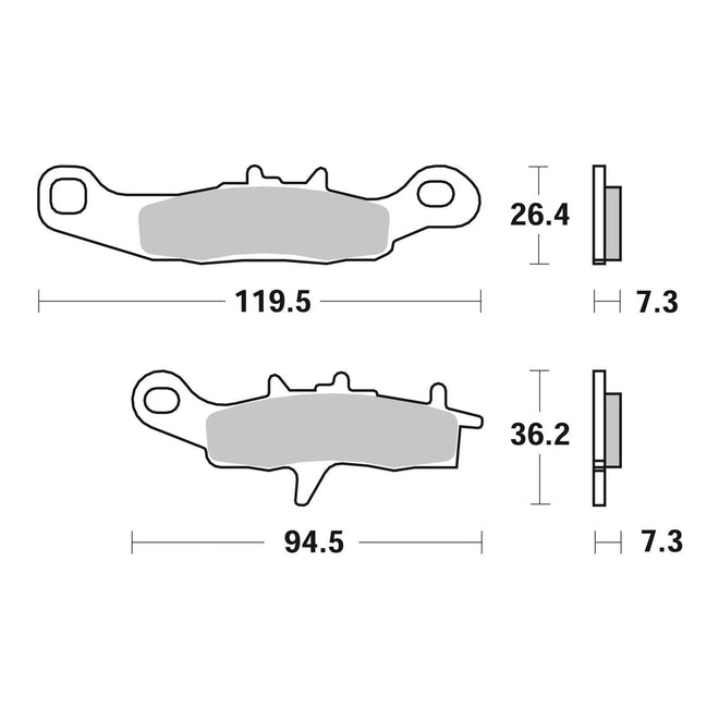 Brembo Prime Sinter Front Brake Pads 07KA22SD