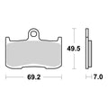 Brembo Prime Sinter Front Brake Pads 07KA23SA