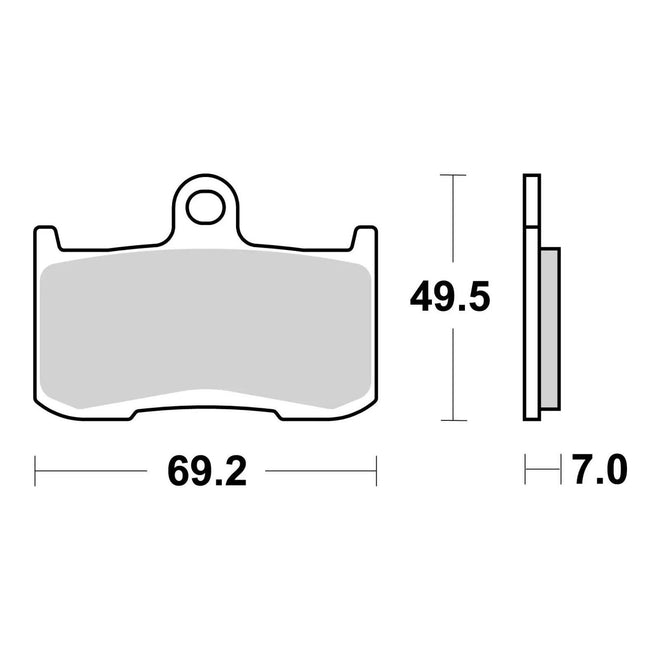 Brembo Prime Sinter Front Brake Pads 07KA23SA