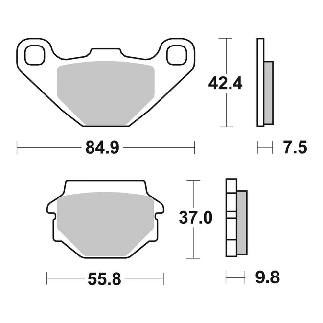 Brembo Prime Sinter Front Brake Pads 07KS04SD