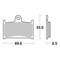 Brembo Prime Sinter Front Brake Pads 07SU14SA
