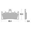 Brembo Prime Sinter Front Brake Pads 07SU19SA
