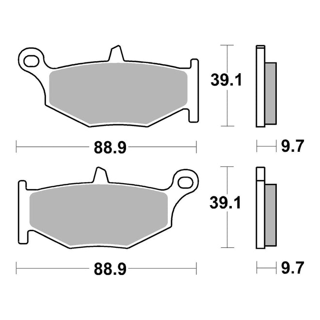 Brembo Prime Sinter Rear Brake Pads 07SU32SP