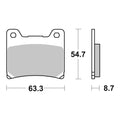 Brembo Prime Sinter Rear Brake Pads 07YA11SP