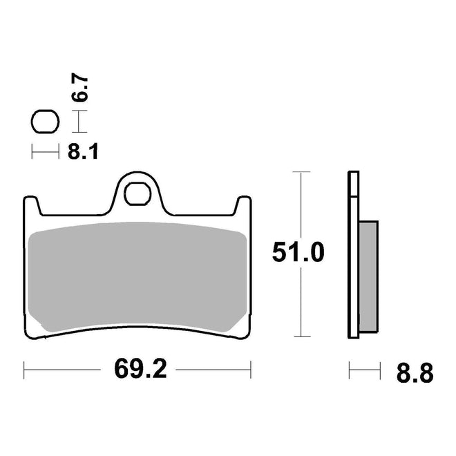 Brembo Upgrade Carbon Ceramic Front Brake Pads 07YA23RC