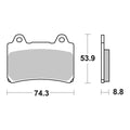Brembo Prime Sinter Front Brake Pads 07YA35SA