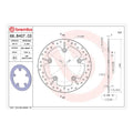 Brembo Prime Serie Oro Rear Brake Disc 68B407C0