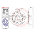 Brembo Prime Serie Oro Front Brake Disc 78B40845