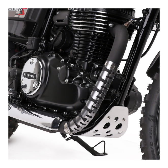 DRC Universal 4-Stroke Exhaust Pipe Guard - Titanium Color