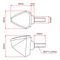 DRC 601 LED Flasher Lights (12V / Smoke / Pair)