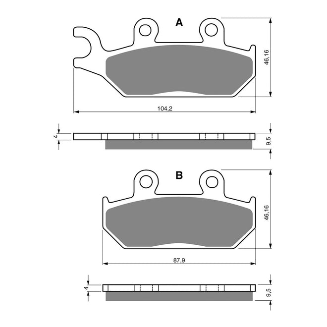 GOLDfren Brake Pads - K5 Off-Road Racing