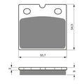 GOLDfren Brake Pads - GPR Sintered Racing