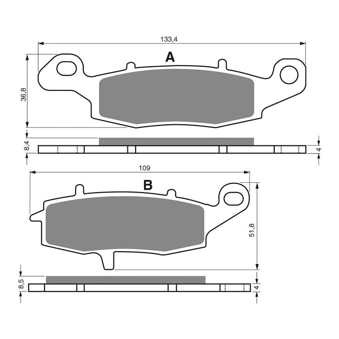 GOLDfren Brake Pads - S3 Sintered Sports