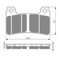 GOLDfren Brake Pads - GPR