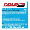 GOLDfren Brake Pads - K5 Off-Road Racing