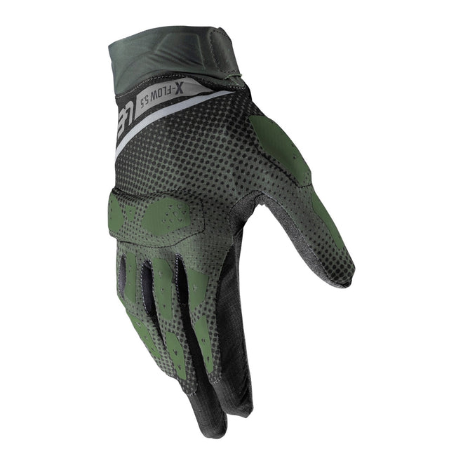 Leatt 5.5 ADV X-Flow Glove (Short) - Forest (S)