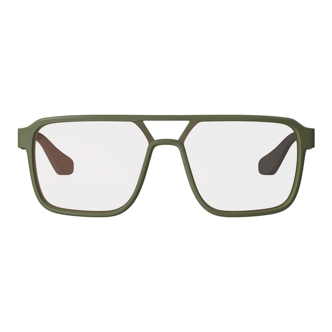 Leatt TheViz Pyrenees Sunglasses - Satin Green Polarized Silver 20 VLT