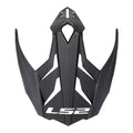 LS2 MX701 Helmet Peak - Matte Black
