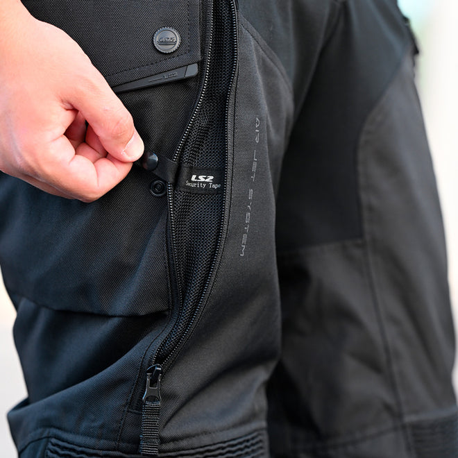 LS2 Travel Men's Pant - Black / Dark Grey