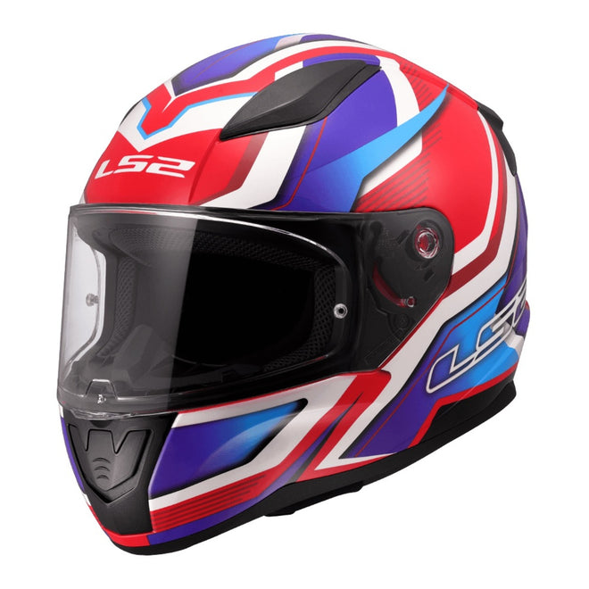 LS2 FF353 Rapid II Helmet Flitz - White / Blue / Red