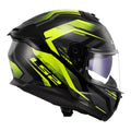 LS2 FF808 Stream II Fury - Black / Hi-Vis Yellow 06