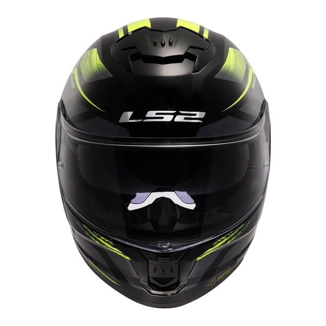 LS2 FF808 Stream II Fury - Black / Hi-Vis Yellow 06