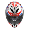 LS2 FF818 Storm III Komai Helmet - White / Blue / Red