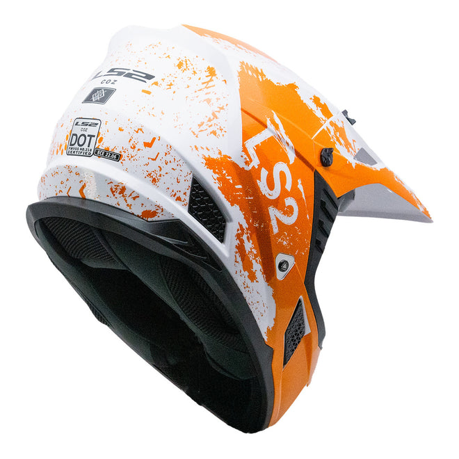 LS2 MX706 COZ Hyde Helmet - Orange / White