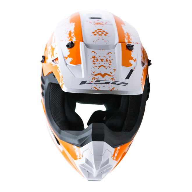 LS2 MX706 COZ Hyde Helmet - Orange / White