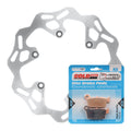 Brake Disc & Pad Rear Kit - Yamaha YZ450F '03-'17 - Wave