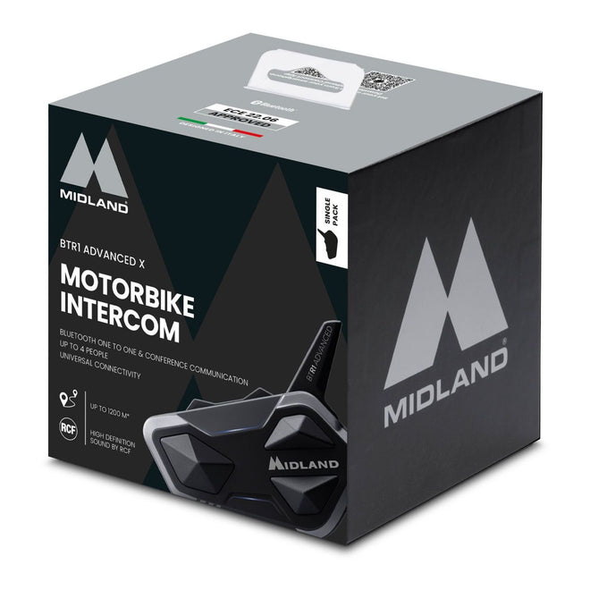 Midland BTR1 Advanced X Intercom - Single