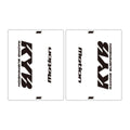 DRC Motion Front Fork Outer Decals - KYB14 (Clear / Black / White)
