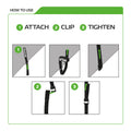 Oxford Atlas G-Hook 26mm x 1.2m - Black (Pair)